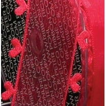 The Ribbon People Red Heart Edged Organdy Craft Ribbon 1.5" x 44 Yards