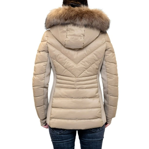 London Fog Women's Faux Fur Puffer Jacket - Samsclub.com