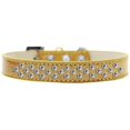 thumbnail image 1 of Sprinkles Ice Cream Dog Collar Clear Crystals Size 18 Gold, 1 of 1