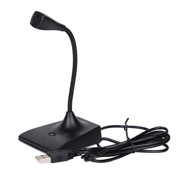 Amdohai USB Conference Computer Microphone Desktop Wired 360°Omnidirectional Condense Mic Plug & Play Gooseneck for Computer