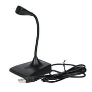 Carevas USB Conference Computer Microphone Desktop Wired Omnidirectional Condense Mic Plug & Play Gooseneck for Computer PC Laptop Office Online Meeting Recording Games Video Music Singing Skype