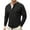 Black（mens shirts）, variant on GuangCheng George Men Waffle Knit Henley Shirts,Long Sleeve,Slim Fit,Soft,Breathable,Comfortable,Button Placket,Casual Tees,Navy,Size S