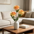 thumbnail image 5 of 3 Pcs Artificial Mums Flowers for Outdoor, UV Resistant Fake fall Chrysanthemums Marigold Plant, Autumn Floral Arrangements for Outside, Garden, Yard, 5 of 6