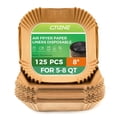 thumbnail image 1 of Forros de papel desechables Air Fryer, 125 unidades, 20 cm cuadrados, 1 of 7
