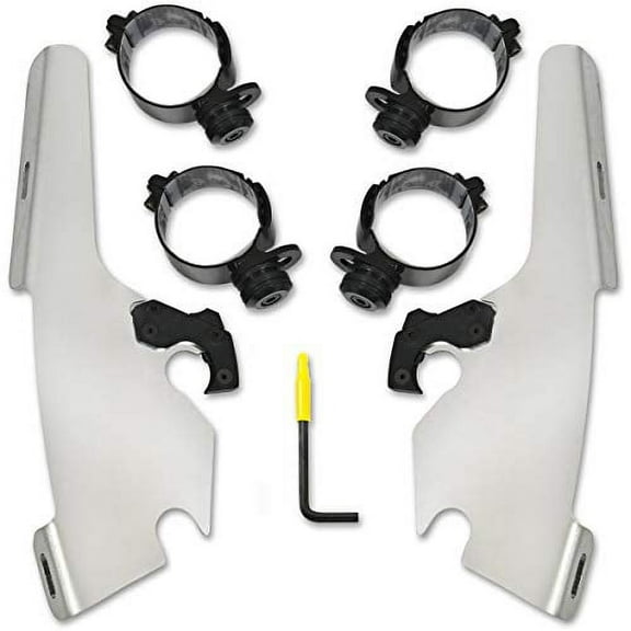 Memphis Shades Trigger-Lock Mounting Kit (Polished/FATS and Slim WINDSHIELD