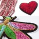 thumbnail image 5 of Inteprter Parche de accesorios de costura de línea hueca, alfombrilla de insignia bordada, alambre de cobre, hecho a mano DIY avanzado, accesorios de Artesanía siete Inteprter HA002051-07, 5 of 6