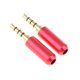 thumbnail image 1 of 2 Paquetes de Conector de 3,5 Mm a Conector de sonido RCA Plateado rojo, 1 of 4