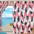 thumbnail image 3 of FREEAMG Charming Black Cats Sheer Curtains Window Voile Panels Drapes Tulle Curtains Semi Sheer Curtains 78 Inches Long for Living Room Bedroom, Set of 2, 3 of 4