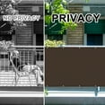thumbnail image 3 of LOVE STORY Custom Size Balcony Privacy Screen 3.3'x1' Brown Fence Privacy Screen Cover (Customized), 3 of 6