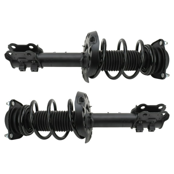 TRQ Front Strut & Coil Spring Assembly Set Driver & Passenger Sides Fits Select 13-17 Hyundai Veloster