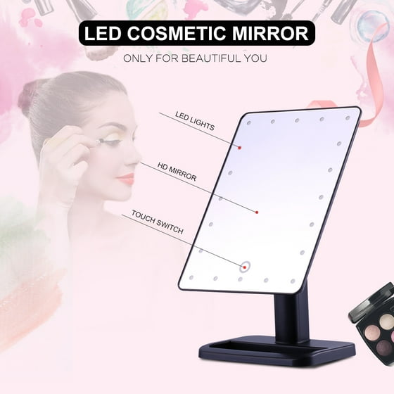 Led Lighted Makeup Mirror Adjule Vanity Cosmetic Led Lighted Makeup Mirror Adjule Vanity Cosmetic Smart Touch With Light 20led Com