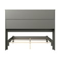 thumbnail image 4 of AFI Newport Full Solid Wood Foundation Bed with Storage Headboard, Grey, 4 of 6