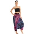 thumbnail image 1 of Combinaison Harem Boho Taille Smockée en Rayonne 2 en 1 pour Femmes, 1 of 6