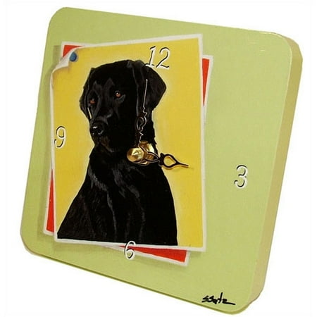 Lexington Studios Animals Black Lab Tiny Times Clock