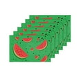 thumbnail image 4 of MKHERT Watercolor Watermelon Placemats Table Mats for Dining Room Kitchen Table Decoration 12x18 inch,Set of 6, 4 of 4