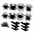 thumbnail image 3 of Pegatinas de pared de murciélago de Halloween, calcomanías creativas, decoración de arte de pared moderno con luz para 30 piezas, 3 of 9