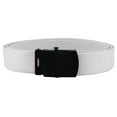 thumbnail image 2 of White Adjustable Canvas Military Web Belt With Metal Buckle 32 to 72, 2 of 3