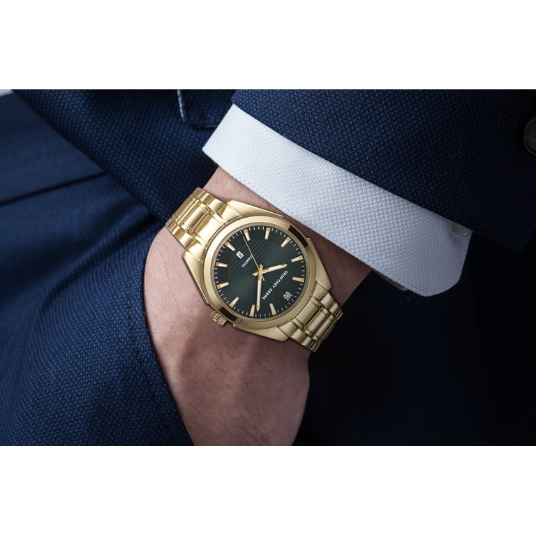 Geoffrey Beene Men's Gold Stainless Steel Dress Watch Classic