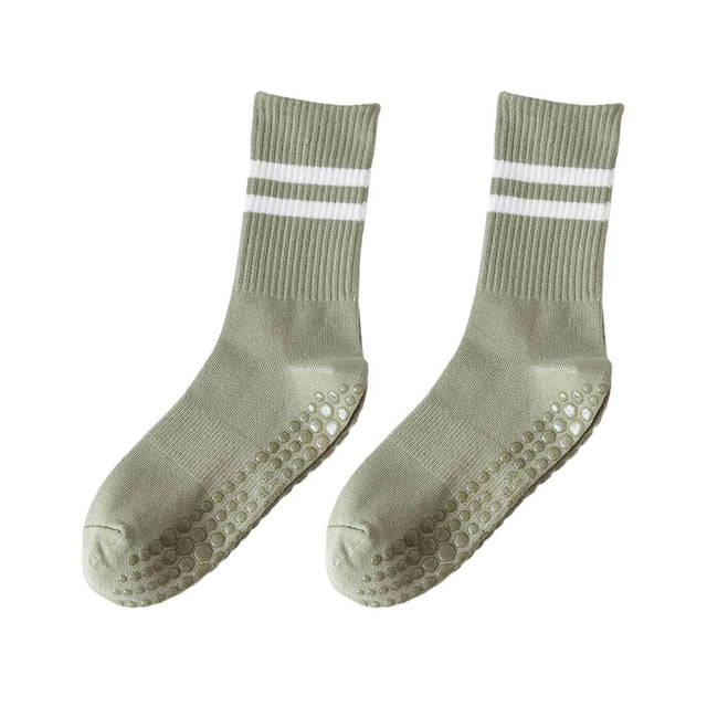 Chaussettes de Sport en Coton Mi-Tube Bas Professionnel Antidérapant en Silicone U4K8