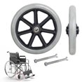 thumbnail image 3 of Hi,Fancy 2x Roue avant Roulement 8 Pouces pour Fauteuils Roulants Rollators Déambulateurs Gris, 3 of 9
