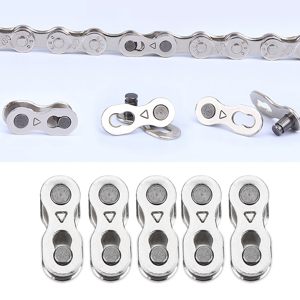 LYUMO 5 Pairs Heavy Duty Bike Quick Release Chain Mater Link Magic Joint Connector for 8/9/10 Speed, bike chain master link,bike chain link, Bike Chain Links - image 4 of 8