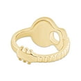 thumbnail image 4 of AFFY 14K Yellow Gold Plated Sterling Silver Music Acoustic Guitar Ring for Mens or Womens-6, 4 of 6