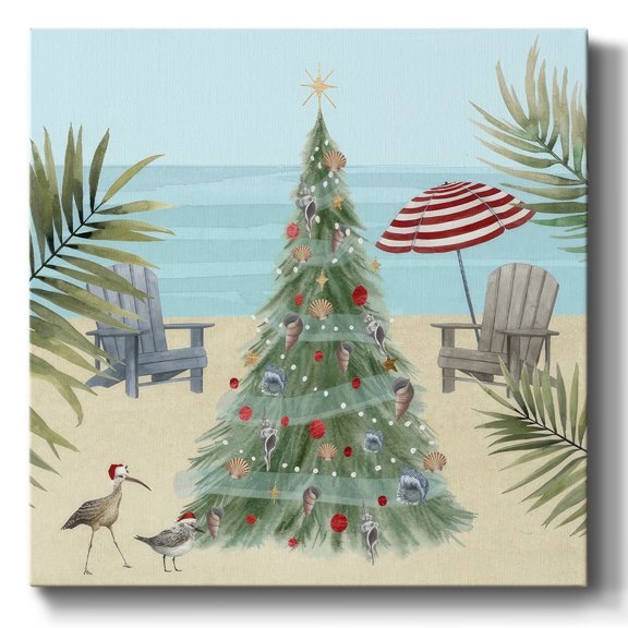 Merry Coastal Christmas II- Gallery Wrapped Canvas