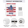 thumbnail image 2 of 4th of July RV Awning Sun Shade Screen 9'X7' American Flag Mesh Sunscreen Patriotic Star Fireworks 250 Years Awning Shade Screen with Zipper UV Blocker Completed Kits for RV Motorhome Camper, 2 of 7