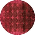 thumbnail image 1 of Ahgly Company Indoor Round Oriental Orange Industrial Area Rugs, 8' Round, 1 of 4