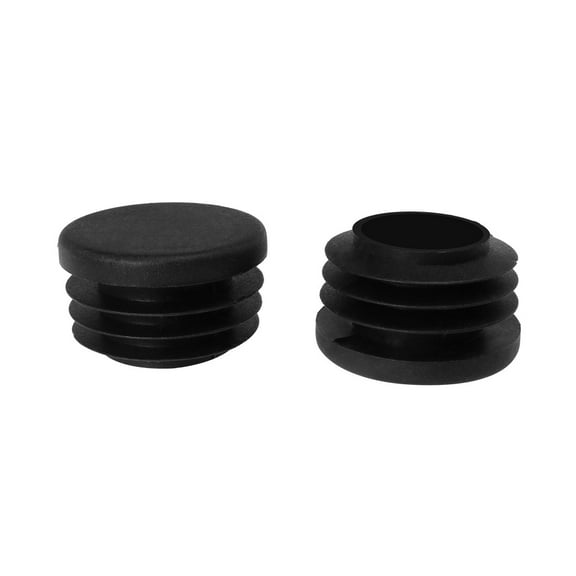 Unique Bargains 30mm 1.18' OD Plastic Inserts Pipe 2pcs 1.06'-1.14' Inner Dia Benches Caps