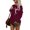 Wine, variant on Reduce Price！Lulshou Women Sweater,Women Fashion O-neck 3D Printing Pullover Easy Long Sleeves Shirt Womens Tops,Wine 8(L)