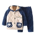 thumbnail image 2 of Fgnfyis Kids 2pc Soft Fleece Pajama Set Boys Outfits Blue 10, 2 of 3