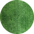 thumbnail image 1 of Ahgly Company Indoor Round Oriental Green Industrial Area Rugs, 5' Round, 1 of 4