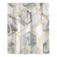 thumbnail image 1 of Printing Beautiful Marble Themed Shower Curtain, High-Density Ultra-Soft Fabric, Environmental Friendly, Good Air Permeability, 1 of 8