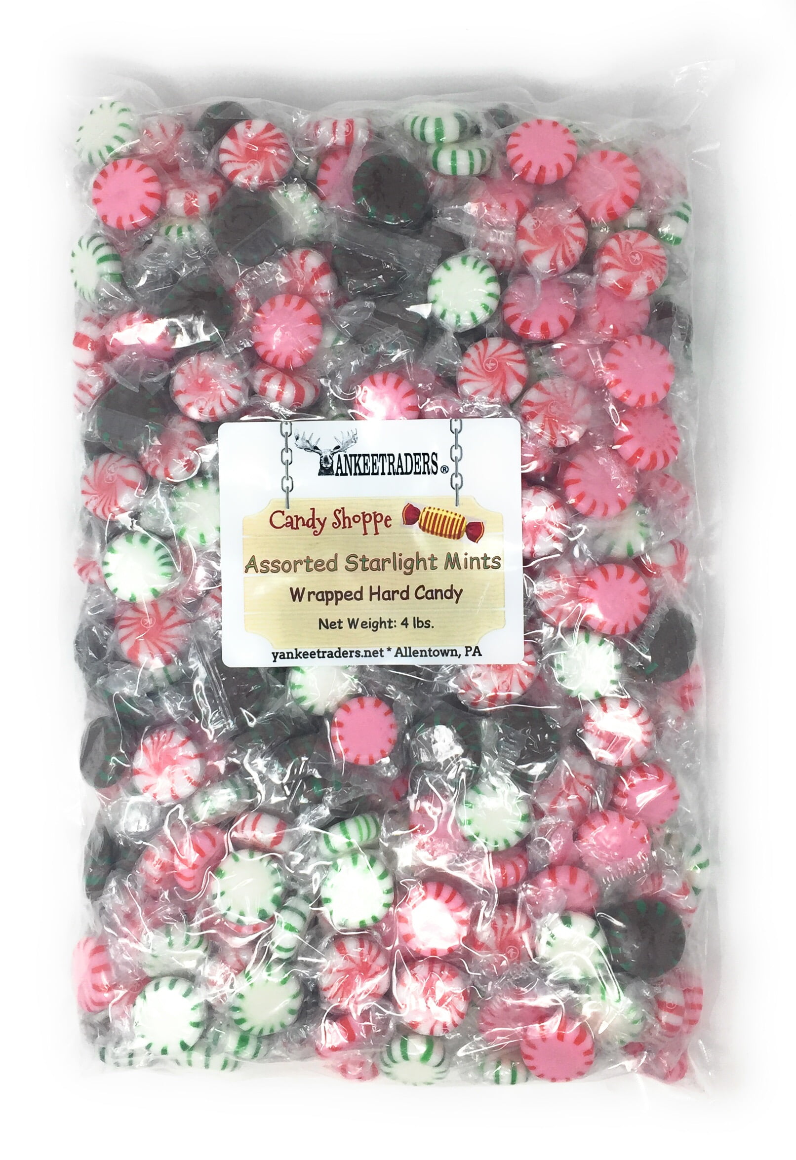 YANKEETRADERS Brand Starlight Mints, Assorted Flavors, 4 Pound