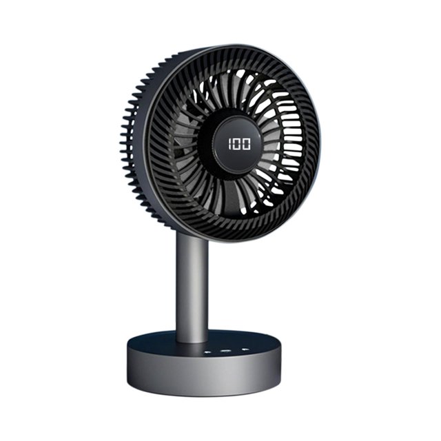Wzzjkit Ventilateur de Bureau Ventilateur de Bureau Secouant Ventilateur de Circulation d'Air de Bureau USB Rechargeable Silencieux Mini Ventilateur Électrique