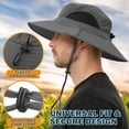 thumbnail image 3 of EINSKEY Sombrero de ala ancha para el sol, protección UV UPF 50+, impermeable, plegable, para hombres y mujeres, pesca, senderismo, playa, jardín, 3 of 8