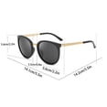 thumbnail image 2 of Wutalume Large Frame Round Sunglasses with Metal Legs, Oversized Retro Sun Glasses for Men and Women, UV400 Protection, Fashion Statement for Street Style and Vacation Wear,E, 2 of 7