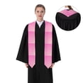 thumbnail image 4 of Fotbe Breast Cancer Pink Ribbons Awareness Printed Class of 2024 Graduation Stole, 4 of 7