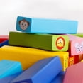 thumbnail image 4 of Assorted Color Tower Building Block Toy for Kids Durable Synthetical Material Educational Stacking Toy 70 Pieces, 4 of 9