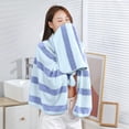 thumbnail image 6 of Oggfader Face Towels Bath Towels 2PCS Set Coral Velvet Absorbent Bath Towels For Adults Face Towel Bath Towel Set Soft Comfortable Bathroom Towel Set Highly Absorbent On Clearance Blue, 6 of 9