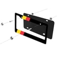 thumbnail image 3 of German Flag License Plate Frame Germany License Plate Frames Personalise Aluminum Funny Design Compatible with Standard License Plate Holder for USA and Canada 6 X 12 Inch with Screws, 3 of 7