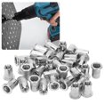 thumbnail image 5 of 50Pcs Blind Riveting Nuts Set Stainless Steel Ribbed Nut M6 Hardware Accessories, 5 of 5