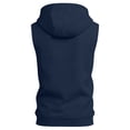 thumbnail image 4 of CIENVNSTG Mens Tank Quarter Zip Pullover Hoodies Workout Gym Athletic Running Casual Fashion Hoodie Sleeveless Summer Outfits Navy XL, 4 of 4