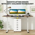 thumbnail image 2 of Giantex Electric Height Adjustable Standing Desk, Ergonomic Stand Computer Workstation, Oak, 2 of 6