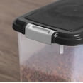 thumbnail image 7 of IRIS 30 lb Airtight Dog Food Storage Container with Attachable Wheels, Black, 7 of 7