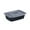Black #4, variant on 20-Pack Disposable Plastic Food Storage Containers with Lids | 14x12x5cm Rectangular Takeout Boxes | Microwave & Freezer Safe | Leakproof Airtight Design