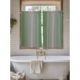 thumbnail image 7 of Tier Curtains 45 Inches Long, Green Grey Ombre Window Treatment Curtain Drapes, Modern Gradient Abstract Art Small Curtain Drapes for Bathroom Laundry Room, 27.5"x45", 2 Panels, 7 of 7