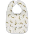 thumbnail image 2 of Yoga Sprout Baby Waterproof PEVA Bibs 5pk, Metallic Moon, One Size, 2 of 5