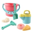 thumbnail image 2 of Rushawy 7 Piece Sand Toys, Travel Beach Toys, Watering Can And Beach Bucket, Sand Castle, 2 of 9